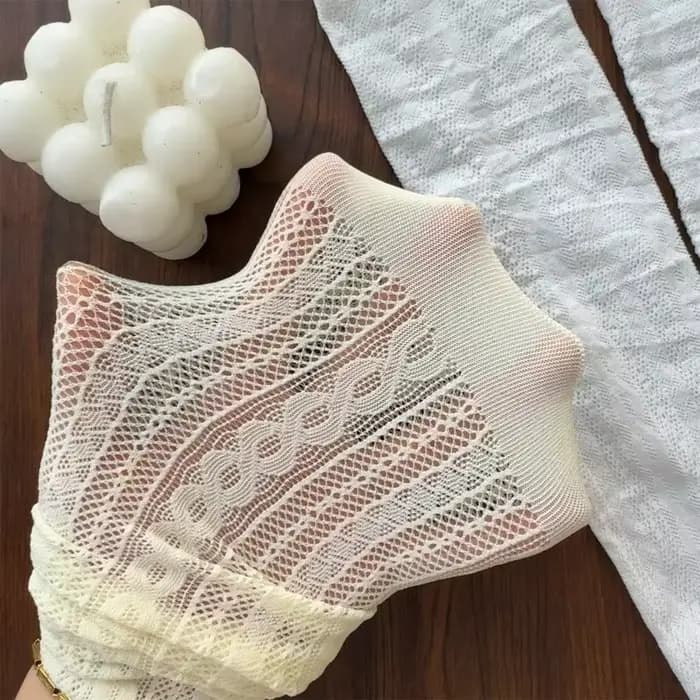 Japonais Kawaii filles chaussettes mignonnes printemps été maille évider femmes