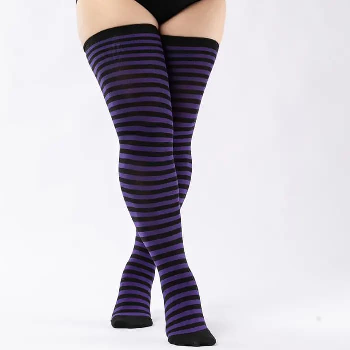 Chaussettes hautes d'halloween grande taille pour femmes