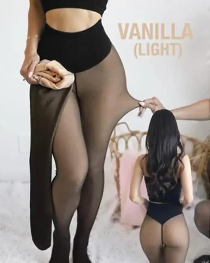 Nouveauté 2026 Collants thermiques sculptants noirs sexy à une couture