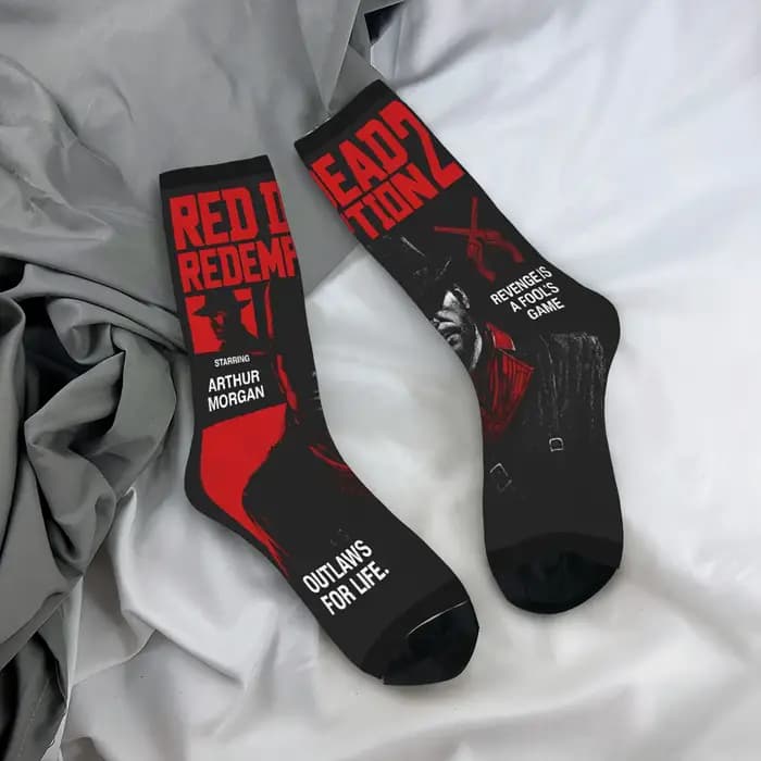 Red Dead Redemption chaussettes automne bas rétro hommes