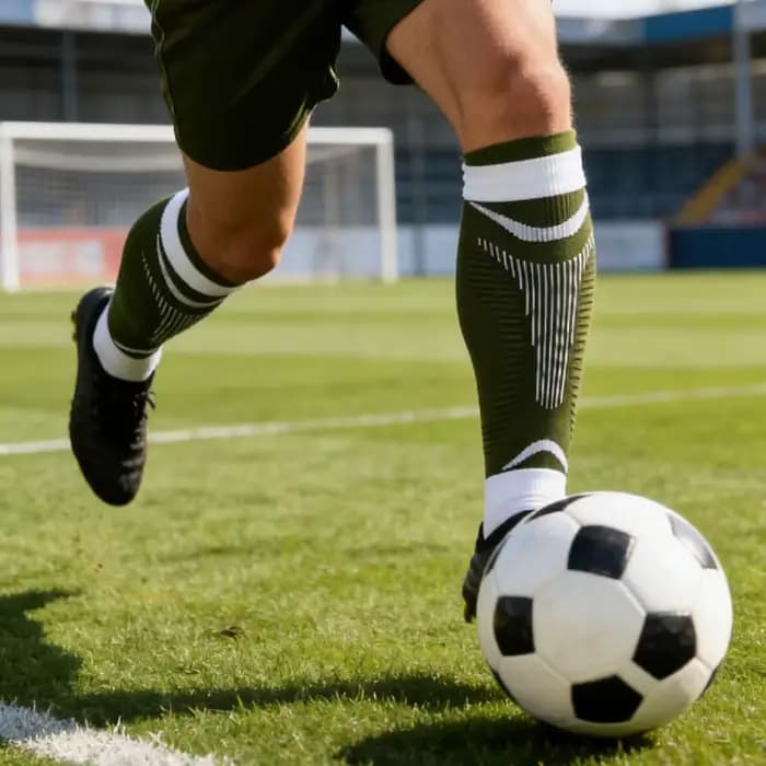 1 paire de manchons de compression élastiques pour mollets