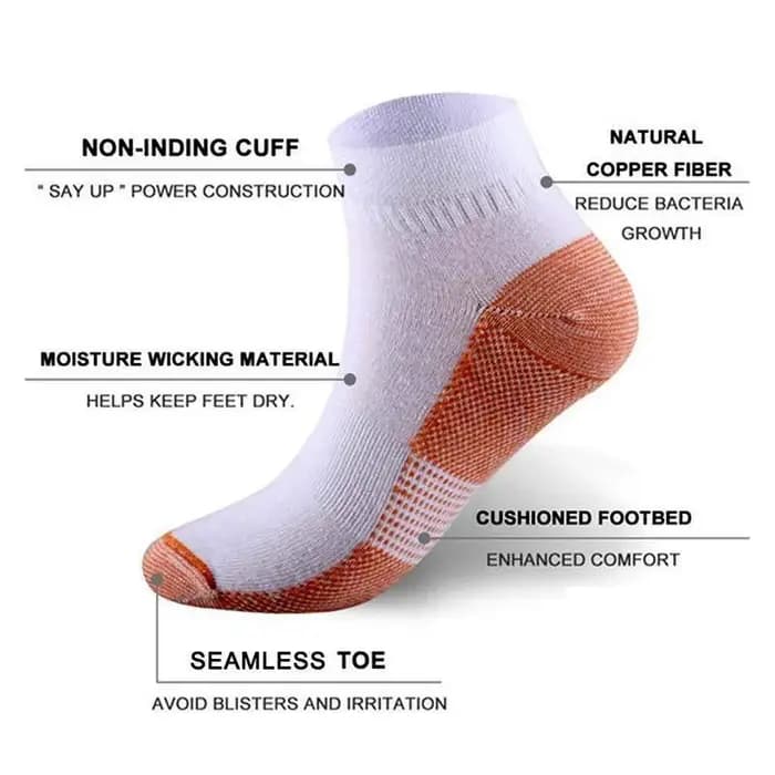 1 paire de chaussettes de Compression pour faïite plantaire