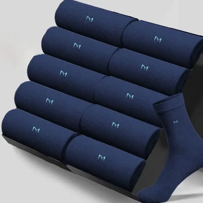 Chaussettes pour hommes en pur coton, anti-odeur et absorbant la transpiration, style fin pour l'été, style toutes saisons, tendance business, polyvalentes mi-mollet