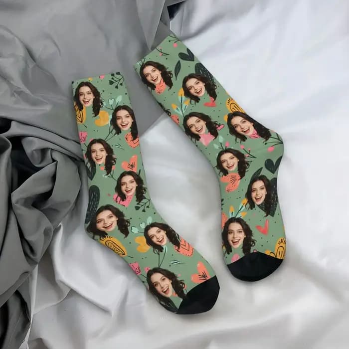 Chaussettes personnalisées avec photo de visage