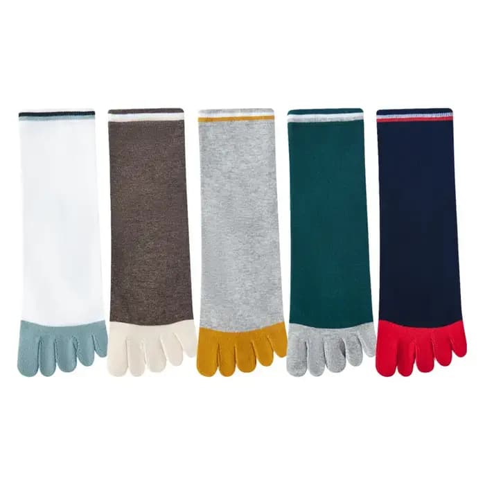 5 paires de chaussettes à cinq doigts pour hommes
