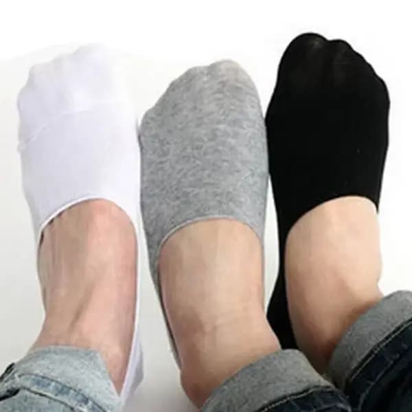 5 paires de chaussettes bateau en coton pour hommes