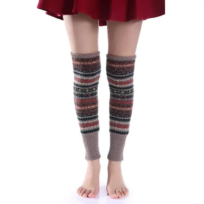 Chaussettes de Camouflage bohème en laine épaisse pour femmes