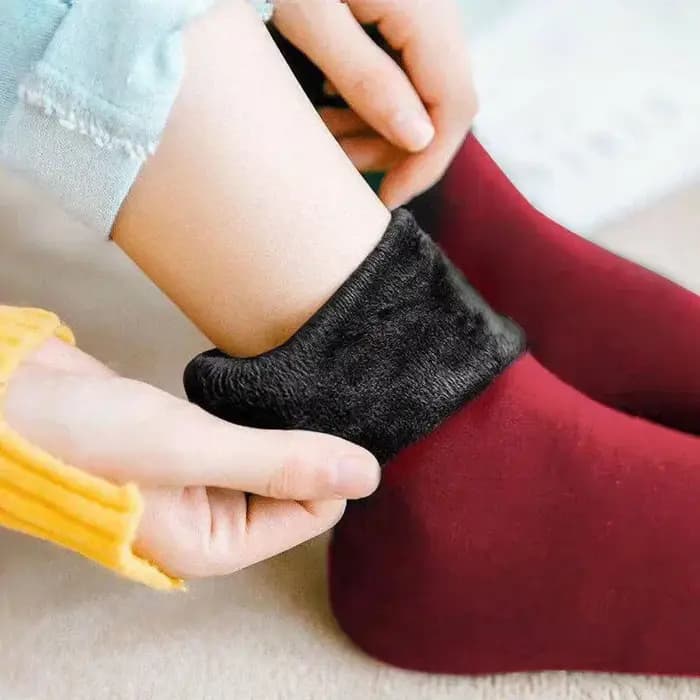 Chaussettes thermiques épaisses en velours pour femmes, chaussettes de sol, bottes de neige, laine, cachemire, doux, décontracté, solide, document, maison, chaud, hiver