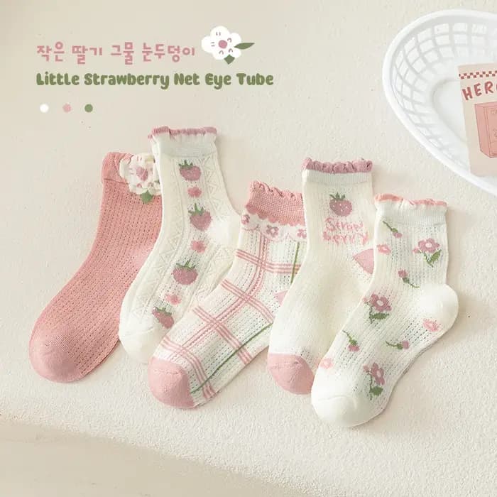 5 paires de chaussettes blanches pour filles, chaussettes fines de printemps et d'été, chaussettes respirantes en maille pour enfants, chaussettes en dentelle pour bébés filles