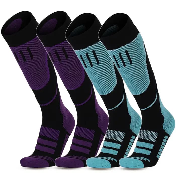YANBIGUO 2 paires de chaussettes de Ski en laine