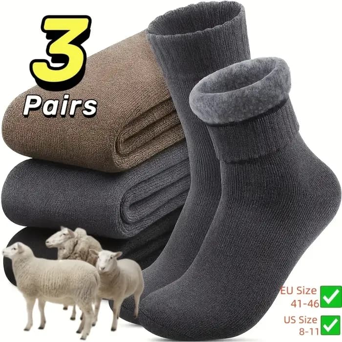 Chaussettes de neige en velours d'hiver pour hommes