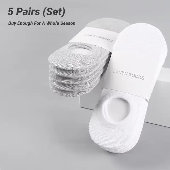 Chaussettes bateau invisibles pour hommes, style décontracté, coupe basse, Meia Multifit