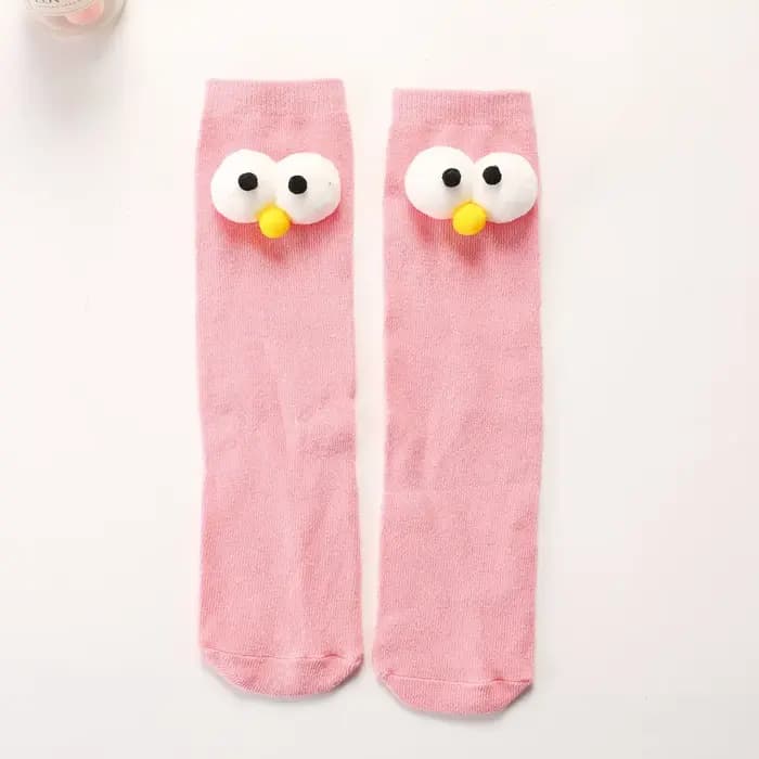 Mode enfants grands yeux tuyaux droits chaussettes