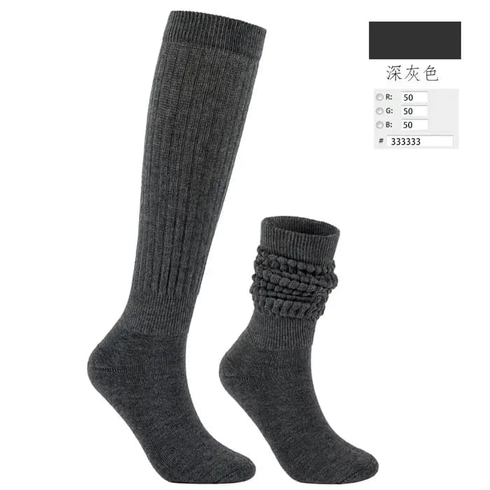 Chaussettes décontractées en coton épais pour femmes et jeunes filles