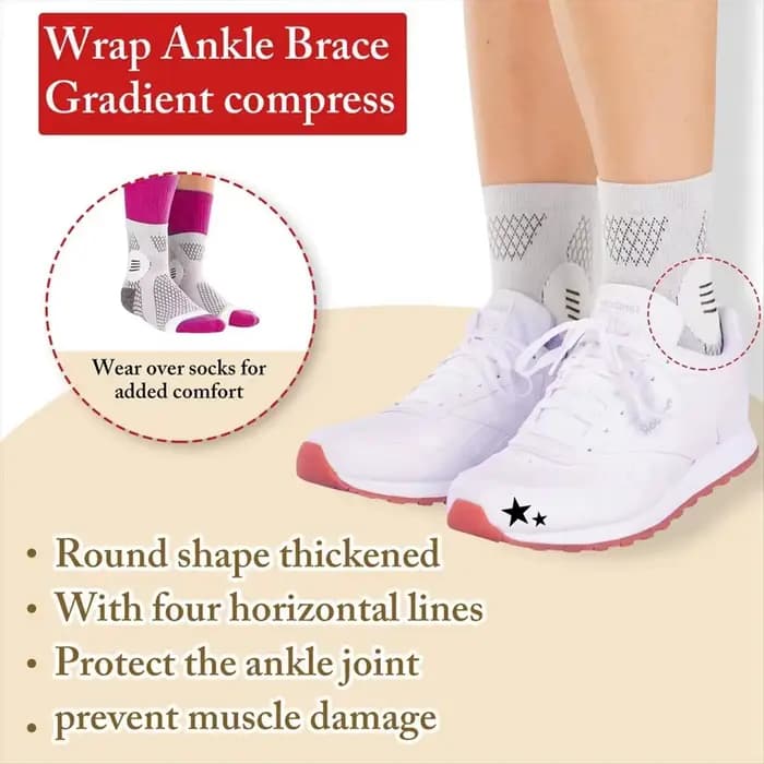 Chaussettes de compression unisexes pour tendinite d'Achille