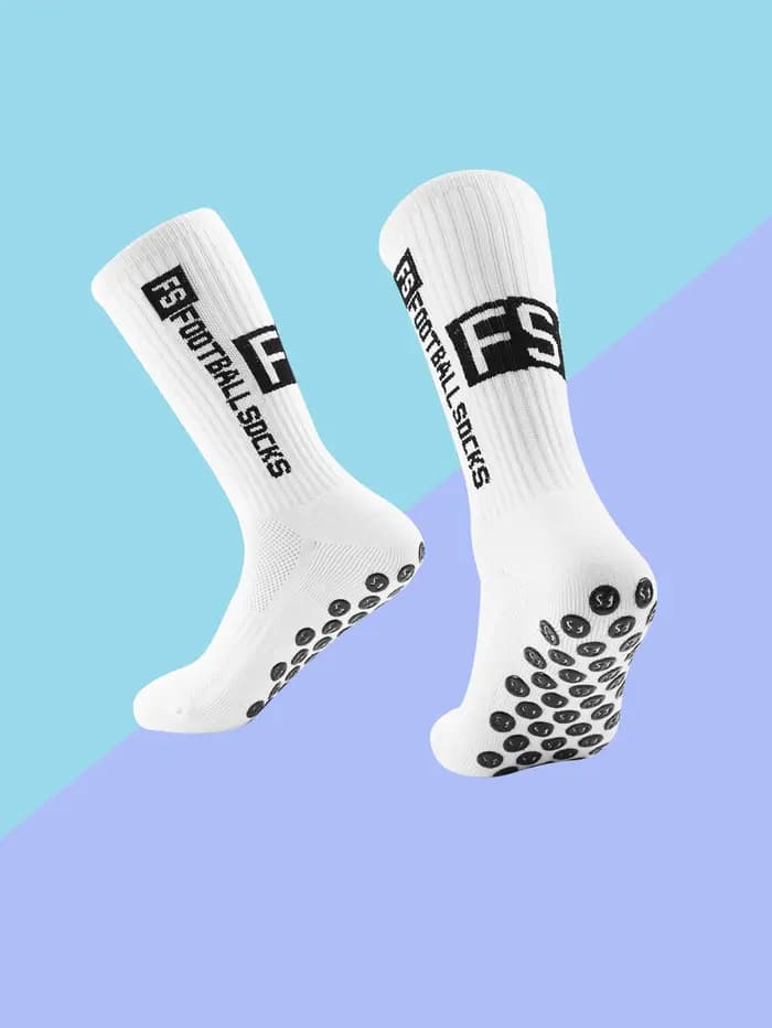 Nouveau Style FS chaussettes de Football rondes en Silicone ventouse poignée anti-dérapant