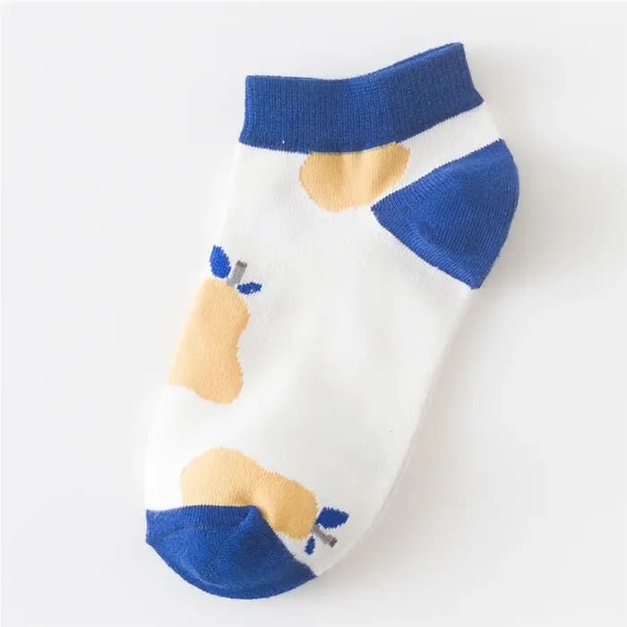 Chaussettes en coton à fleurs colorées pour femmes