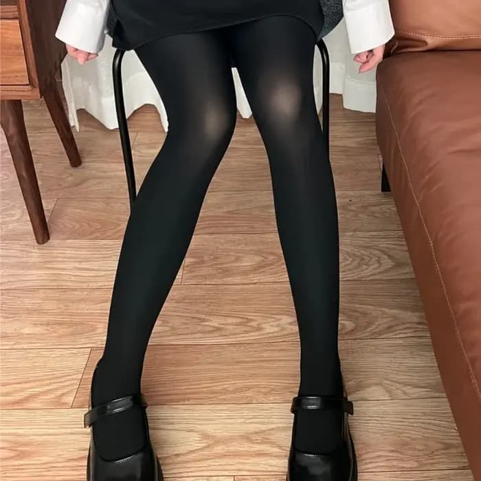 Grand collant élastique sans couture en velours pour femme