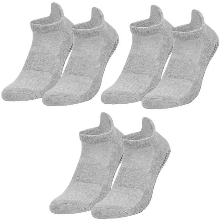 3 paires de chaussettes antidérapantes élastiques, en coton, respirantes, de Sport, pour hommes et femmes, Trampoline, éducation précoce, Yoga, course à pied, grande taille EU35-50