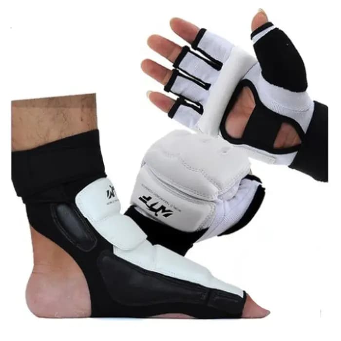 Gants de pied en cuir pour taekwondo