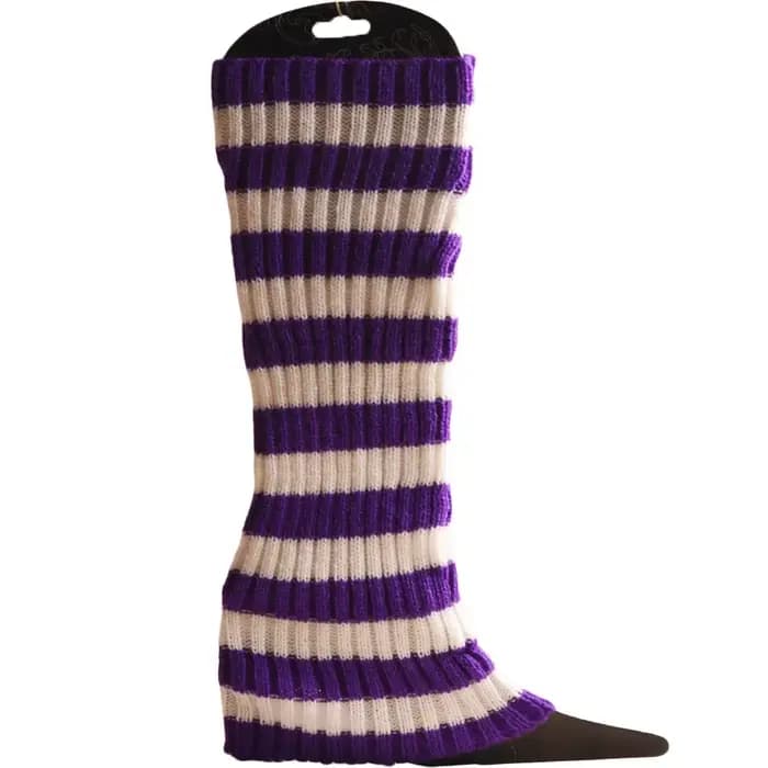 Jambières en tricot de couleur néon pour femmes