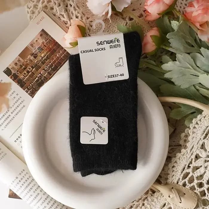 Chaussettes en laine pour femmes automne hiver