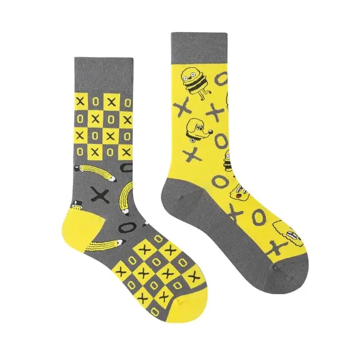 1 paire homme femmes chaussette originale AB marée chaussettes coloré chat chien Koala vache coton