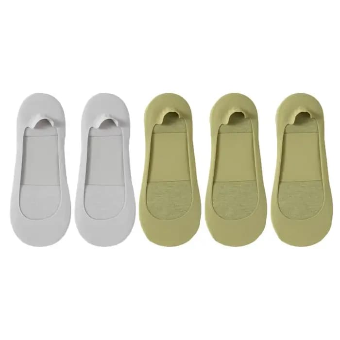 5 paires de chaussettes invisibles à coupe basse pour femmes, avec fond en éponge, antidérapantes, résistantes à l'usure, confortables, chaussettes décontractées pour chaussures à talons hauts