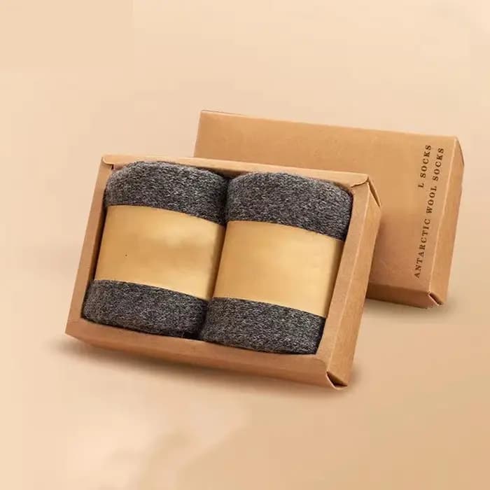 2 paires/chaussettes pour hommes laine Super épaisse chaussettes en laine mérinos de haute qualité affaires automne hiver chaussettes mi-jambes confortables grande taille hommes