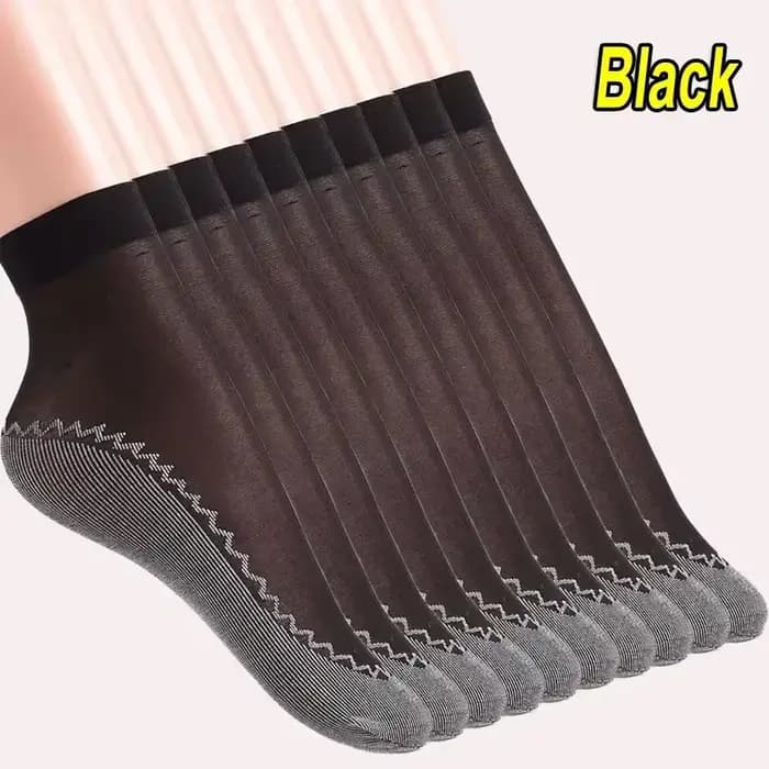 1/10 paires soie velours cheville courte Sox élastique dentelle chaussettes femmes Transparent ultra
