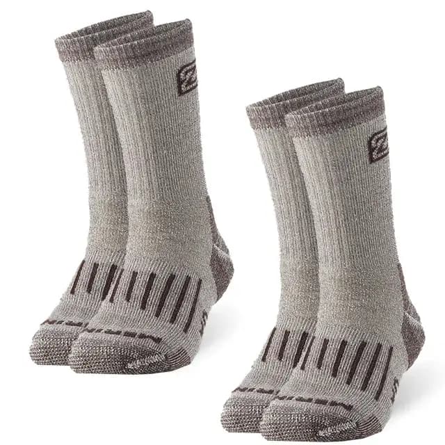 ALWOOD-Chaussettes thermiques en laine mérinos pour hommes et femmes, chaussettes optiques, randonnée, trekking, ski, rinçage, équipage, chaud, hiver, froid, neige, 2 paires