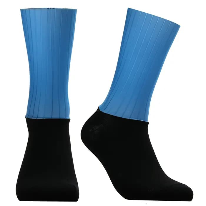 Chaussettes aérodynamiques de l'équipe de vélo