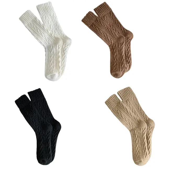 Lot de 4 paires de chaussettes en cachemire pour femmes
