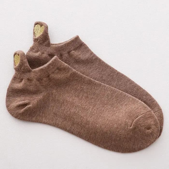 Chaussettes à talons amusants pour femmes, avec broderie, paillettes dorées, cœur d'amour, mignonnes et douces, cadeau unisexe pour filles, livraison directe, nouvelle collection