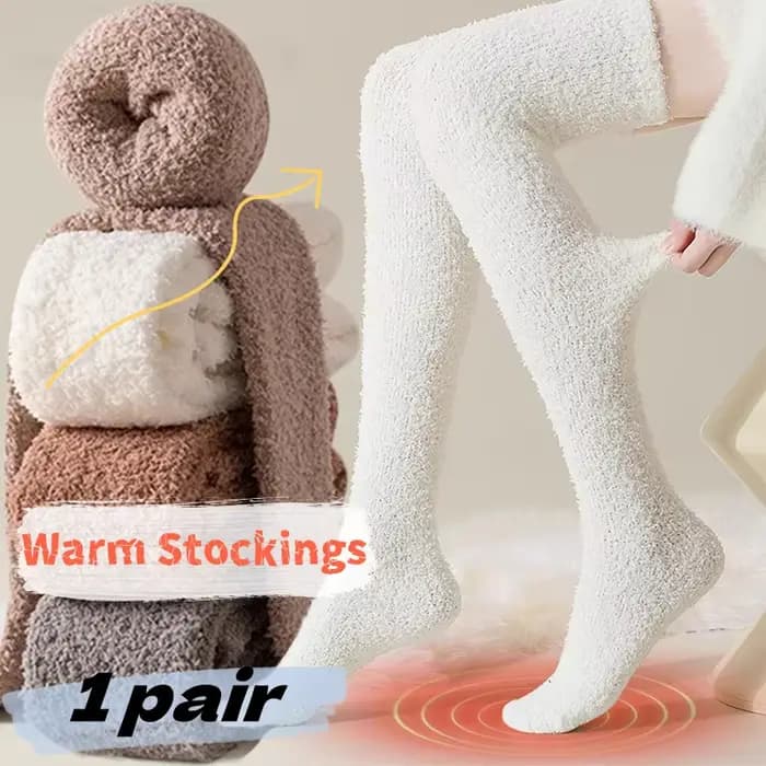 Chaussettes hautes au-dessus du genou pour femmes