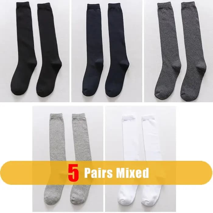 Hommes chaussettes longues bas coton solide affaires doux élastique robe de soirée formel Gentleman chaud thermique
