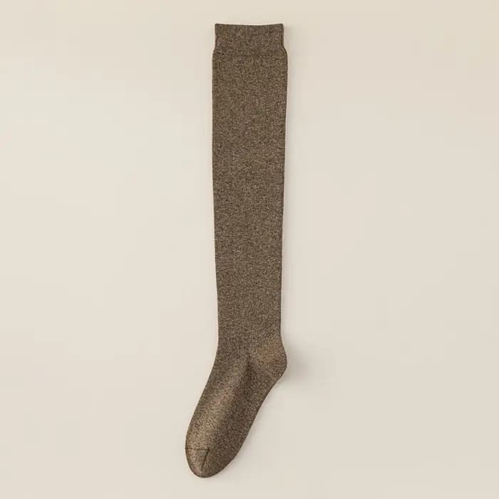 Femmes chaussettes de haute qualité nouvelle mode d'automne plaine genou