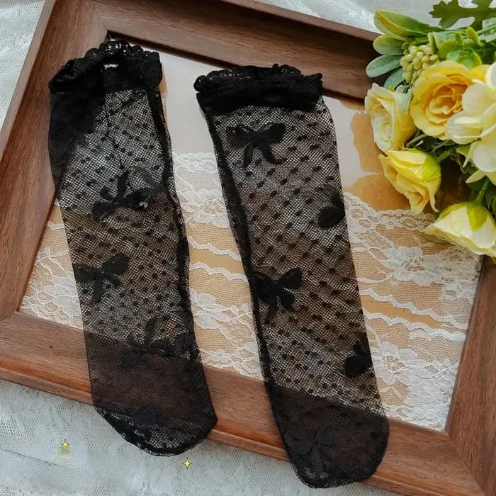 Chaussettes coréennes en dentelle pour filles