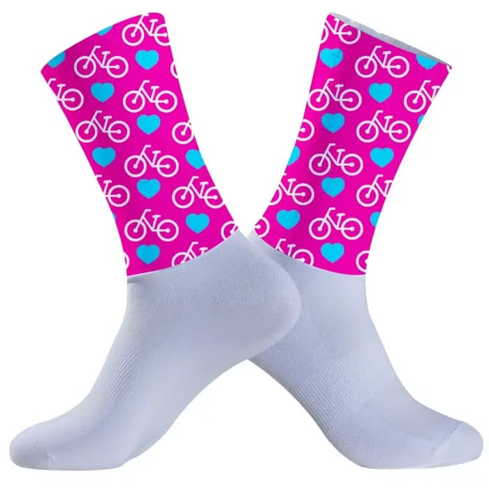 Chaussettes de sport de plein air unisexes pour hommes, chaussures de vélo pour la route, la course