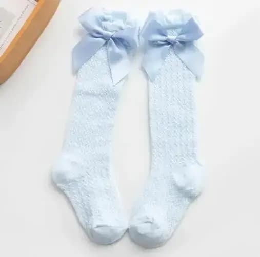 Chaussettes en Maille avec Nministériels d Papillon pour Enfant, Minces, Anti-buée, Princesse, Ours, Été