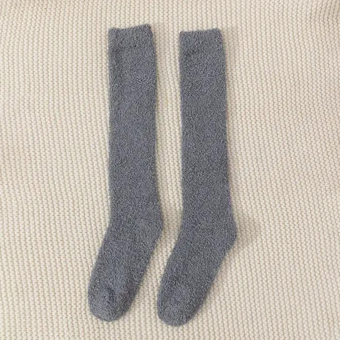 Chaussettes hautes en molleton de corail pour femmes