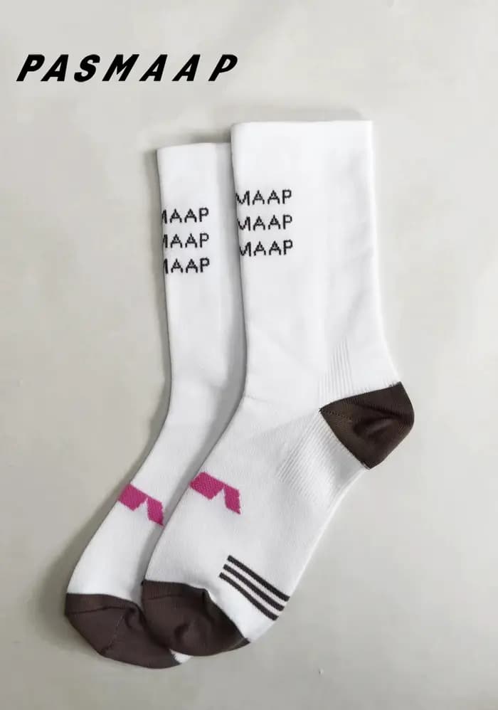PASMAAP chaussettes de cyclisme professionnelles hommes femmes respirant anti-dérapant chaussettes de vélo de route chaussettes de cyclisme vtt vélo sport chaussettes de course