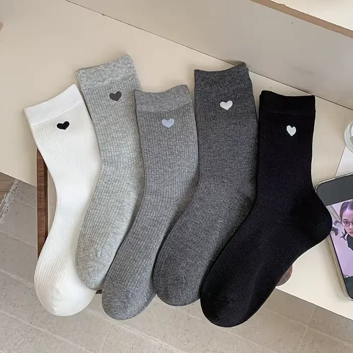 Chaussettes de mode pour femmes automne nouveau Simpel couleur classique blanc