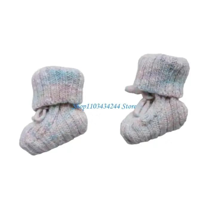 Chaussettes tricotées en coton pour nouveau-né