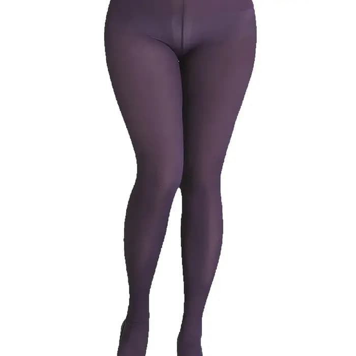1 paire de collants en nylon semi-transparents pour femmes