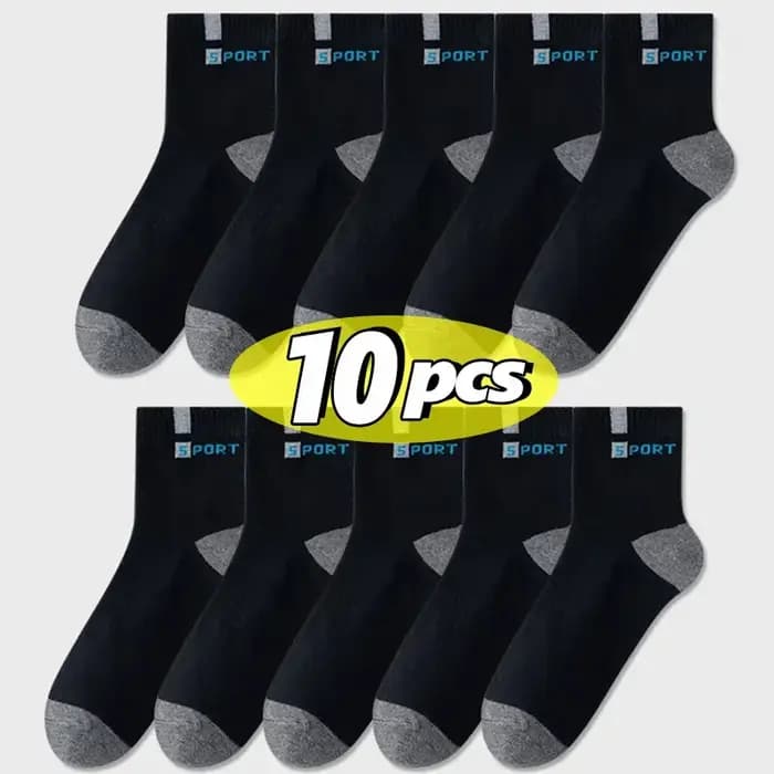 Chaussette en coton pour hommes Sport respirant doux lettre mode baskets haute élastique moyen Tube bas serviette Sox été course