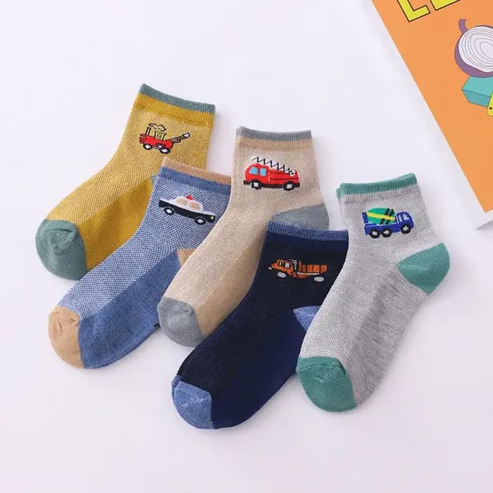 Chaussettes de sport respirantes en coton doux pour enfants