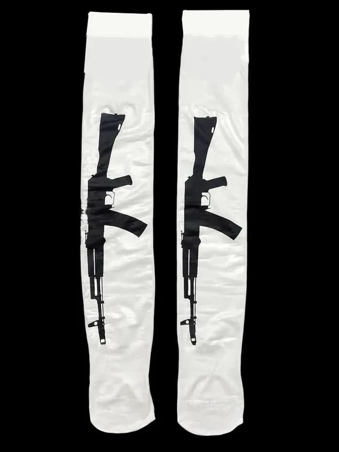 Chaussettes coréennes Y2K simples et polyvalentes au dessus du genou pour femmes