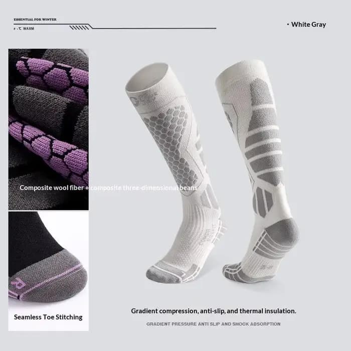 NOUVEAUTÉ! Chaussettes de ski thermiques en coton pour hommes et femmes