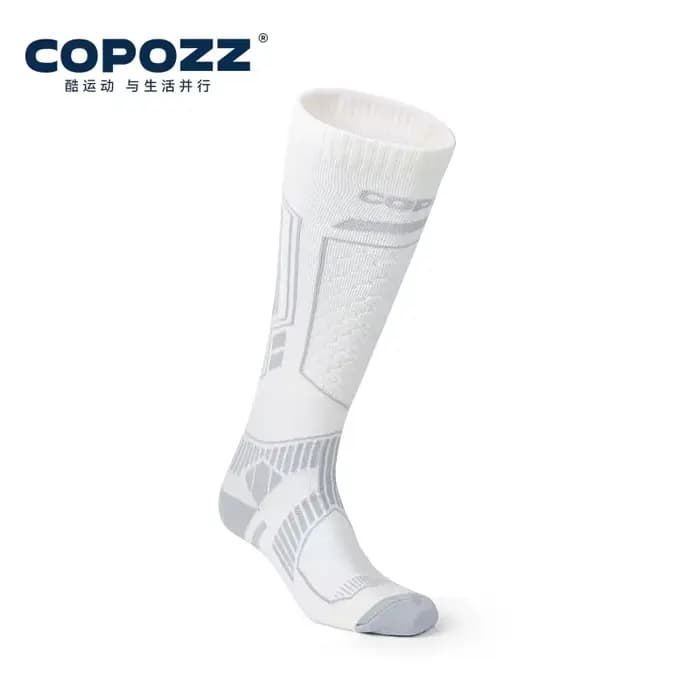 COPOZZ nouvelles chaussettes de Ski d'hiver hommes femmes thermique laine mérinos longues chaussette